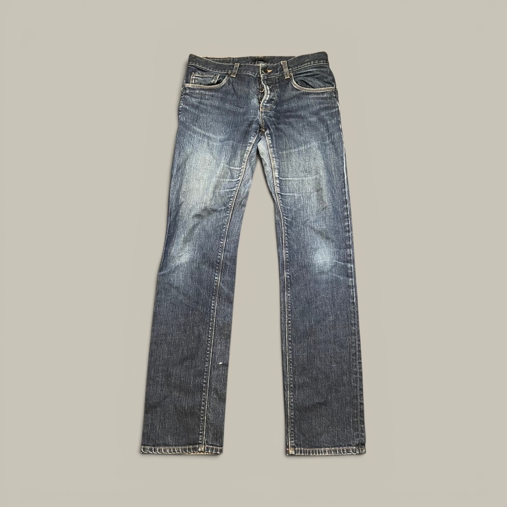 Prada Milano Tapered Fit Jeans Mens 32x33 Blue Denim Luxury